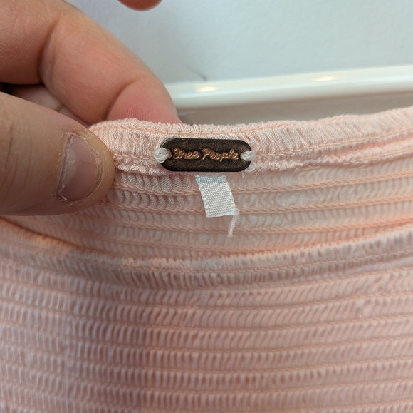 FREE PEOPLE Lucky Love Midi Dress Baby Pink No Size Tag (S Approx) Satin Finish - Picture 8 of 16